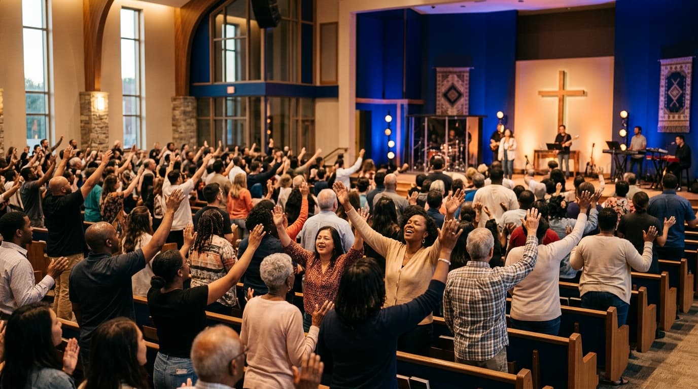 Congregation Worshiping